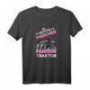 Damen Echte Mädchen Fahren Traktor T-Shirt  Geschenkidee für Landwirtinnen, Bäuerinnen und Landwirt-Frauen zum Geburtstag, Weihnachten, Oma, Mama, Schwester oder Tante