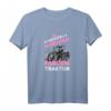 Damen Echte Mädchen Fahren Traktor T-Shirt  Geschenkidee für Landwirtinnen, Bäuerinnen und Landwirt-Frauen zum Geburtstag, Weihnachten, Oma, Mama, Schwester oder Tante