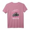 Damen Echte Mädchen Fahren Traktor T-Shirt  Geschenkidee für Landwirtinnen, Bäuerinnen und Landwirt-Frauen zum Geburtstag, Weihnachten, Oma, Mama, Schwester oder Tante