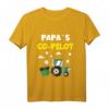 Kinder Papas Co-Pilot Traktor Landwirt Bauer T-Shirt  Perfekt für kleine Landwirte und Traktor-Fans