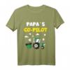 Kinder Papas Co-Pilot Traktor Landwirt Bauer T-Shirt  Perfekt für kleine Landwirte und Traktor-Fans