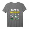 Kinder Papas Co-Pilot Traktor Landwirt Bauer T-Shirt  Perfekt für kleine Landwirte und Traktor-Fans