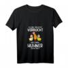 Damen T-Shirt mit V-Ausschnitt: Ich bin vielleicht verrückt Bauer Landwirt Huhn Hühner  Perfekt für Hühnerliebhaber und Landwirte als Geschenk