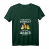 Damen T-Shirt mit V-Ausschnitt: Ich bin vielleicht verrückt Bauer Landwirt Huhn Hühner  Perfekt für Hühnerliebhaber und Landwirte als Geschenk