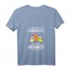 Damen T-Shirt mit V-Ausschnitt: Ich bin vielleicht verrückt Bauer Landwirt Huhn Hühner  Perfekt für Hühnerliebhaber und Landwirte als Geschenk