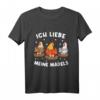 Ich Liebe Meine Mädels Hühner T-Shirt  Bauernhof und Landwirtschafts Kleidung für Farmer und Hühnerliebhaber