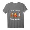 Ich Liebe Meine Mädels Hühner T-Shirt  Bauernhof und Landwirtschafts Kleidung für Farmer und Hühnerliebhaber
