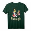 Lustiges Muhdolph Weihnachten Kuh T-Shirt  Witziges Geschenk für Landwirte, Bauern und Kuhliebhaber zu Weihnachten und im Advent