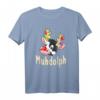 Lustiges Muhdolph Weihnachten Kuh T-Shirt  Witziges Geschenk für Landwirte, Bauern und Kuhliebhaber zu Weihnachten und im Advent