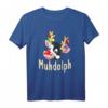 Lustiges Muhdolph Weihnachten Kuh T-Shirt  Witziges Geschenk für Landwirte, Bauern und Kuhliebhaber zu Weihnachten und im Advent