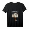 Damen Schafe Landwirt Bauer Comic Cartoon Schafwolle Baumwolle T-Shirt mit V-Ausschnitt  Lustiges Tiermotiv für Landwirte und Tierliebhaber