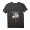 Damen Schafe Landwirt Bauer Comic Cartoon Schafwolle Baumwolle T-Shirt mit V-Ausschnitt  Lustiges Tiermotiv für Landwirte und Tierliebhaber
