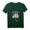 Damen Schafe Landwirt Bauer Comic Cartoon Schafwolle Baumwolle T-Shirt mit V-Ausschnitt  Lustiges Tiermotiv für Landwirte und Tierliebhaber