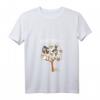 Damen Schafe Landwirt Bauer Comic Cartoon Schafwolle Baumwolle T-Shirt mit V-Ausschnitt  Lustiges Tiermotiv für Landwirte und Tierliebhaber