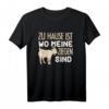 Zu Hause Ist Wo Meine Ziegen Sind Landwirt T-Shirt  Lustiges Geschenk für Bauern, Bäuerinnen & Traktorfahrer auf dem Feld