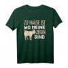 Zu Hause Ist Wo Meine Ziegen Sind Landwirt T-Shirt  Lustiges Geschenk für Bauern, Bäuerinnen & Traktorfahrer auf dem Feld