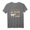Zu Hause Ist Wo Meine Ziegen Sind Landwirt T-Shirt  Lustiges Geschenk für Bauern, Bäuerinnen & Traktorfahrer auf dem Feld