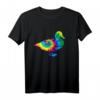 Ente Tie Dye Vintage Hippie Bauer T-Shirt  Buntes Tiermotiv, Retro Style, Perfektes Geschenk für Tierliebhaber