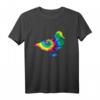 Ente Tie Dye Vintage Hippie Bauer T-Shirt  Buntes Tiermotiv, Retro Style, Perfektes Geschenk für Tierliebhaber