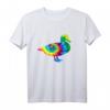 Ente Tie Dye Vintage Hippie Bauer T-Shirt  Buntes Tiermotiv, Retro Style, Perfektes Geschenk für Tierliebhaber
