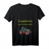Damen Landwirtin aus Leidenschaft Trecker Traktor Bäuerin Geschenk T-Shirt mit V-Ausschnitt  Perfekt für Landfrauen, Weihnachten & Geburtstag