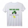 Kinder 4. Geburtstag T-Shirt für Jungen mit Traktor & Bauer Motiv - Lustiges Geburtstagsgeschenk für kleine Landwirte