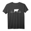 Kuh Herzschlag Geschenk für Bauern und Landwirte - T-Shirt für Milchbauern & Tierliebhaber als persönliches Geschenk