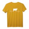 Kuh Herzschlag Geschenk für Bauern und Landwirte - T-Shirt für Milchbauern & Tierliebhaber als persönliches Geschenk