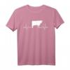 Kuh Herzschlag Geschenk für Bauern und Landwirte - T-Shirt für Milchbauern & Tierliebhaber als persönliches Geschenk
