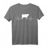 Kuh Herzschlag Geschenk für Bauern und Landwirte - T-Shirt für Milchbauern & Tierliebhaber als persönliches Geschenk