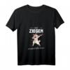 Damen Mit Ziegen ist einfach alles besser - Landwirt Bauer T-Shirt mit V-Ausschnitt, lustiges Tierdesign für Ziegen- und Schafliebhaber
