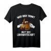 Wer Bier trinkt hilft der Landwirtschaft T-Shirt - Humorvolles Geschenk für Bierliebhaber und Landwirte