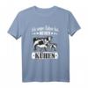 Ich wär lieber bei meinen Kühen - Lustiges Landwirt T-Shirt für Kuh Fans und Rinderzüchter mit Humor