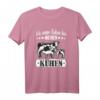 Ich wär lieber bei meinen Kühen - Lustiges Landwirt T-Shirt für Kuh Fans und Rinderzüchter mit Humor