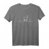 Ziege Herzschlag Ziegenhof T-Shirt  Originelles Bauernhof- und Tiermotiv Geschenk für Familie & Freunde