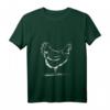 Damen Huhn Gezeichnet Hühner Landwirt Bauern T-Shirt mit V-Ausschnitt - Perfekt als Geschenk für Landwirte und Hühnerliebhaber