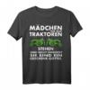 Mädchen die auf Traktoren stehen Landwirt Bauer T-Shirt  Perfektes Geschenk für Trecker Fans und Landwirtschaftsliebhaber