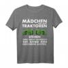 Mädchen die auf Traktoren stehen Landwirt Bauer T-Shirt  Perfektes Geschenk für Trecker Fans und Landwirtschaftsliebhaber