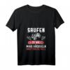 Damen Mais Häckseln Landwirt T-Shirt mit V-Ausschnitt  Lustiges Bier- und Alkohol-Geschenk für Landwirte, Männer und Frauen