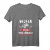 Damen Mais Häckseln Landwirt T-Shirt mit V-Ausschnitt  Lustiges Bier- und Alkohol-Geschenk für Landwirte, Männer und Frauen