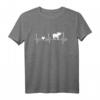 Herzschlag Schwein Bauer Landwirt EKG T-Shirt  Lustiges Geschenk für Landwirte, Tierliebhaber & Bauernhof-Fans für Herren, Damen & Kinder