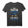 Landwirt Bauernhof Trecker Zum Traktor fahren geboren T-Shirt  Lustiges Geschenk für Landwirte, Viehzüchter & Bauern mit Humor