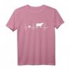 Kuh Rind Landwirt Herzschlag T-Shirt  Lustiges Geschenk für Landwirte, Bauern und Tierliebhaber