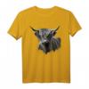 Schottisches Hochland-Rinder T-Shirt  Geschenk für Bauern, Züchter und Tierliebhaber, ideal für Geburtstage & Weihnachten