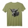 Schottisches Hochland-Rinder T-Shirt  Geschenk für Bauern, Züchter und Tierliebhaber, ideal für Geburtstage & Weihnachten
