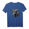 Schottisches Hochland-Rinder T-Shirt  Geschenk für Bauern, Züchter und Tierliebhaber, ideal für Geburtstage & Weihnachten
