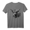 Schottisches Hochland-Rinder T-Shirt  Geschenk für Bauern, Züchter und Tierliebhaber, ideal für Geburtstage & Weihnachten