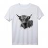 Schottisches Hochland-Rinder T-Shirt  Geschenk für Bauern, Züchter und Tierliebhaber, ideal für Geburtstage & Weihnachten