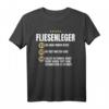Lustiges Fliesenleger Geschenk - Witziges Bau Beruf T-Shirt für Kollegen, Freunde & Familie mit Humor