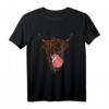 Hochlandrind Kuh Geschenk für Landwirte - Lustiges Retro T-Shirt für Kuhliebhaber & Bauern zum Geburtstag oder Weihnachten
